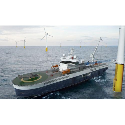 风力发电场用近海服务船